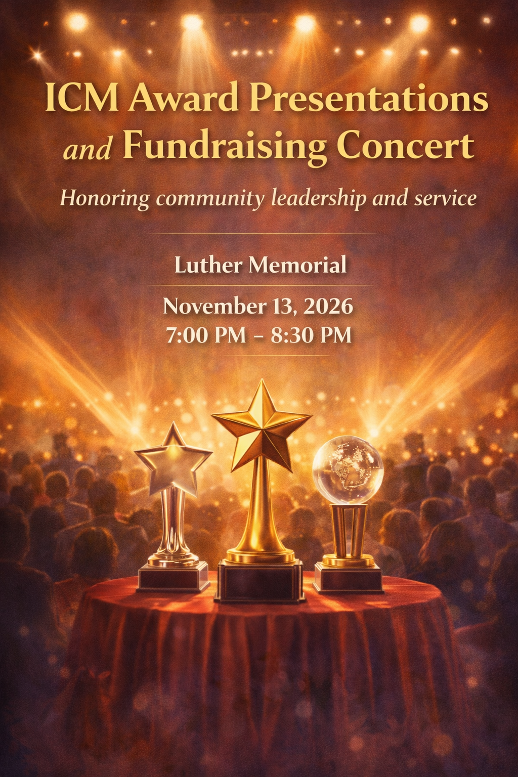 ICM Award Presentations and Fundraising Concert